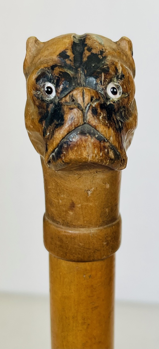 Wooden Case With A Mastiff's Head -photo-6